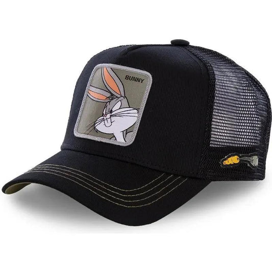 Hot Sale Unisex Anime Cartoon Cap High Quality Embroidered Patch Draw Baseball Cap Male Female Trucker Hat Mesh Hats Sun Hat - MANDOTOS