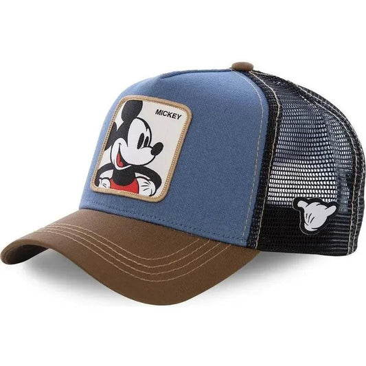 Hot Sale Unisex Anime Cartoon Cap High Quality Embroidered Patch Draw Baseball Cap Male Female Trucker Hat Mesh Hats Sun Hat - MANDOTOS