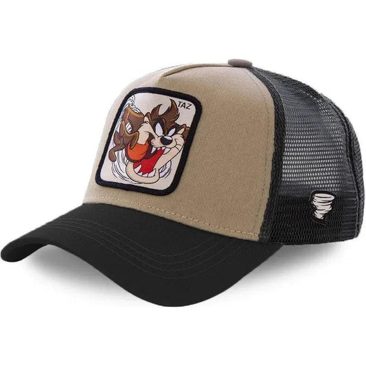 Hot Sale Unisex Anime Cartoon Cap High Quality Embroidered Patch Draw Baseball Cap Male Female Trucker Hat Mesh Hats Sun Hat - MANDOTOS