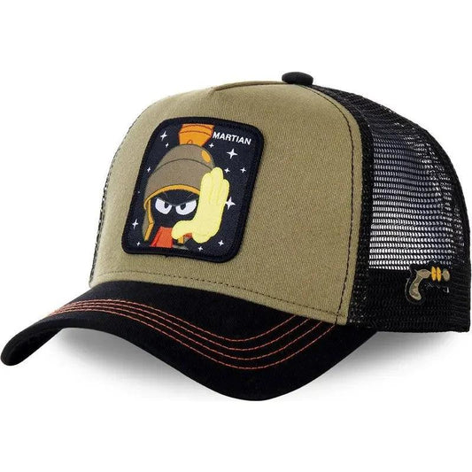 Hot Sale Unisex Anime Cartoon Cap High Quality Embroidered Patch Draw Baseball Cap Male Female Trucker Hat Mesh Hats Sun Hat - MANDOTOS