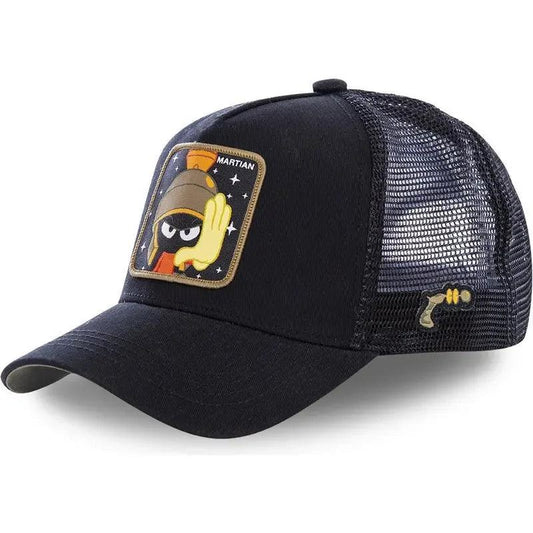 Hot Sale Unisex Anime Cartoon Cap High Quality Embroidered Patch Draw Baseball Cap Male Female Trucker Hat Mesh Hats Sun Hat - MANDOTOS