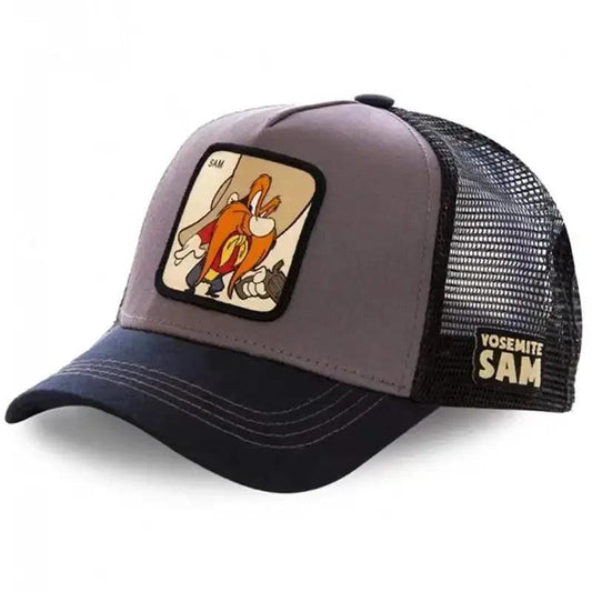 Hot Sale Unisex Anime Cartoon Cap High Quality Embroidered Patch Draw Baseball Cap Male Female Trucker Hat Mesh Hats Sun Hat - MANDOTOS