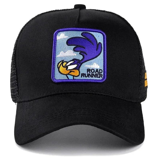 Hot Sale Unisex Anime Cartoon Cap High Quality Embroidered Patch Draw Baseball Cap Male Female Trucker Hat Mesh Hats Sun Hat - MANDOTOS