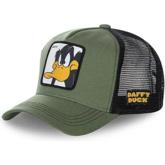 Hot Sale Unisex Anime Cartoon Cap High Quality Embroidered Patch Draw Baseball Cap Male Female Trucker Hat Mesh Hats Sun Hat - MANDOTOS