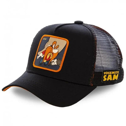 Hot Sale Unisex Anime Cartoon Cap High Quality Embroidered Patch Draw Baseball Cap Male Female Trucker Hat Mesh Hats Sun Hat - MANDOTOS