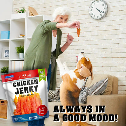 Human-Grade Chicken Jerky for Dogs - 1.5 lb Organic Treats - MANDOTOS
