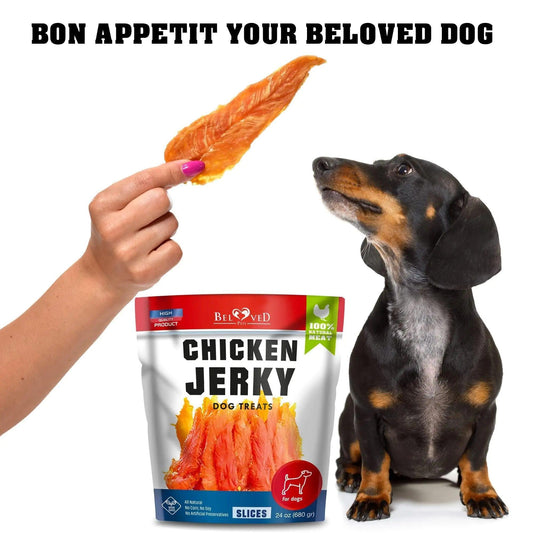 Human-Grade Chicken Jerky for Dogs - 1.5 lb Organic Treats - MANDOTOS