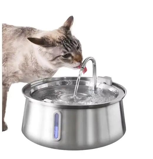 HydraPet Stainless Steel Water Fountain - MANDOTOS