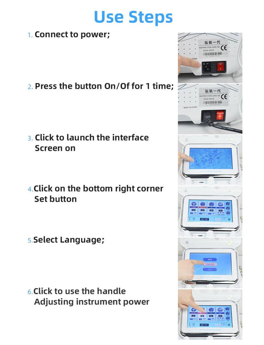 Hydro Water Oxygen Jet Peel Machine Oxy Spray Facial Machine Face Cleaning RF Lifting Dermabrasion Skin Care Beauty Device Spa - MANDOTOS