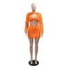 In Stock CY900970 Fleece 3 Piece Set Bikini Skirt Set Club Party Clothing for Ladies - MANDOTOS INTERNATIONAL