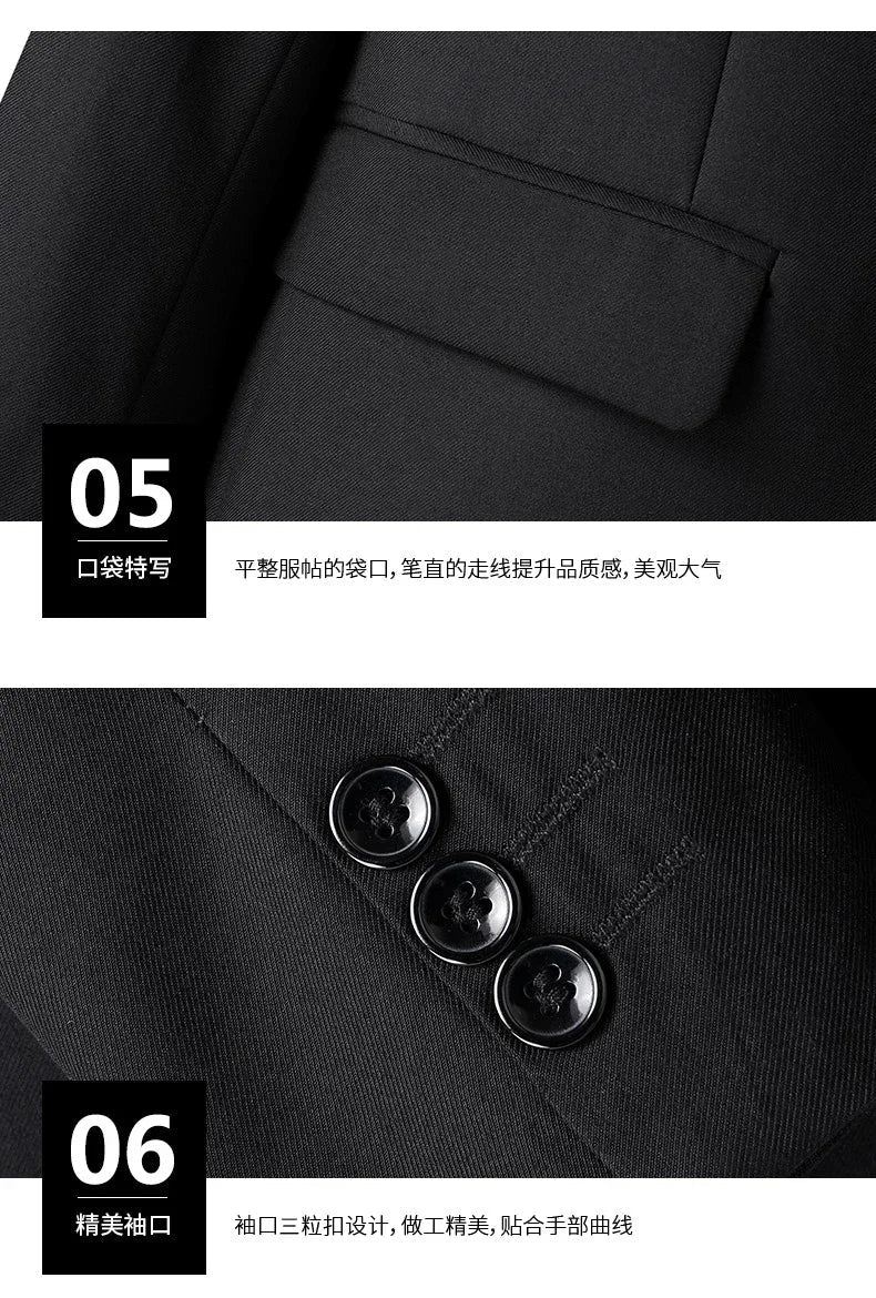 Italian Style Slim Fit 8XL Business Suit Set - Wedding Groom Best Man Outfit - MANDOTOS INTERNATIONAL