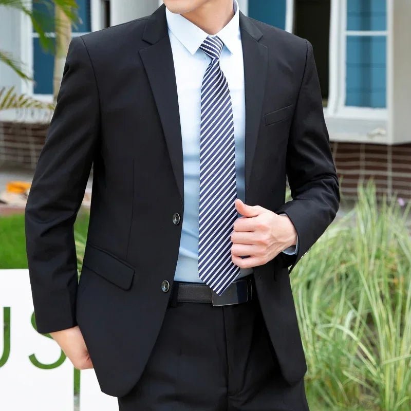 Italian Style Slim Fit 8XL Business Suit Set - Wedding Groom Best Man Outfit - MANDOTOS INTERNATIONAL