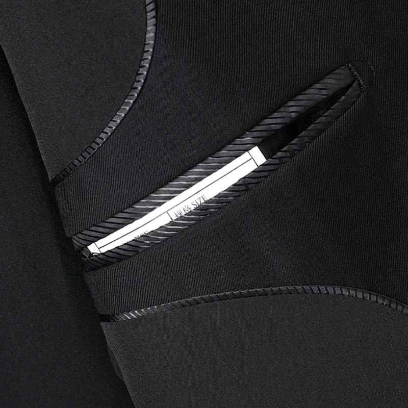 Italian Style Slim Fit 8XL Business Suit Set - Wedding Groom Best Man Outfit - MANDOTOS INTERNATIONAL