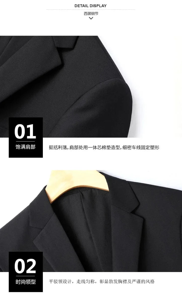 Italian Style Slim Fit 8XL Business Suit Set - Wedding Groom Best Man Outfit - MANDOTOS INTERNATIONAL