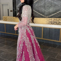 Aleya Beaded Detachable Embellished Sequin Overskirt (Dress Not Included) - MANDOTOS INTERNATIONALLong Dress