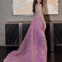 Aleya Beaded Detachable Embellished Sequin Overskirt (Dress Not Included) - MANDOTOS INTERNATIONALLong Dress