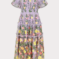 Rose Dress Midi - Lavender