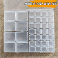 Jewelry Box Jewelry Storage Box Anti-oxidation Box Earrings Card Transparent Multi-compartment Portable Multifunctional Storage Box - MANDOTOS INTERNATIONAL