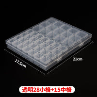 Jewelry Box Jewelry Storage Box Anti-oxidation Box Earrings Card Transparent Multi-compartment Portable Multifunctional Storage Box - MANDOTOS INTERNATIONAL