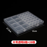 Jewelry Box Jewelry Storage Box Anti-oxidation Box Earrings Card Transparent Multi-compartment Portable Multifunctional Storage Box - MANDOTOS INTERNATIONAL