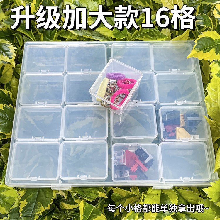 Jewelry Box Jewelry Storage Box Anti-oxidation Box Earrings Card Transparent Multi-compartment Portable Multifunctional Storage Box - MANDOTOS INTERNATIONAL