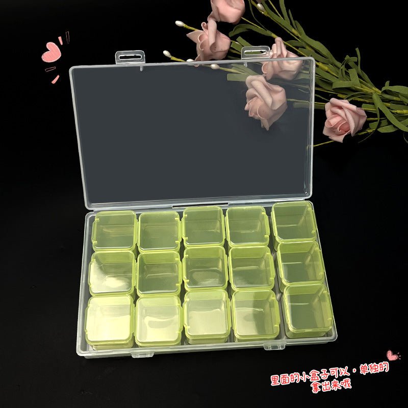 Jewelry Box Jewelry Storage Box Anti-oxidation Box Earrings Card Transparent Multi-compartment Portable Multifunctional Storage Box - MANDOTOS INTERNATIONAL