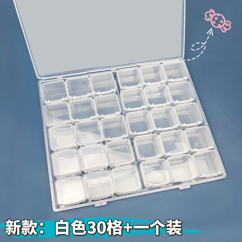 Jewelry Box Jewelry Storage Box Anti-oxidation Box Earrings Card Transparent Multi-compartment Portable Multifunctional Storage Box - MANDOTOS INTERNATIONAL