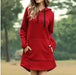 Ladies' Hoodie Dress with Pockets - MANDOTOS INTERNATIONAL