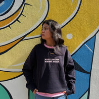 Anti-Rac*sm Navy Sweatshirt - MANDOTOS INTERNATIONAL