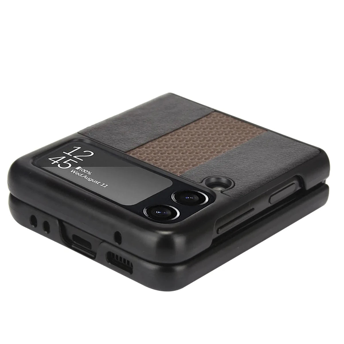 Samsung Z Flip 3 5G Leather Folding Case - MANDOTOS INTERNATIONAL