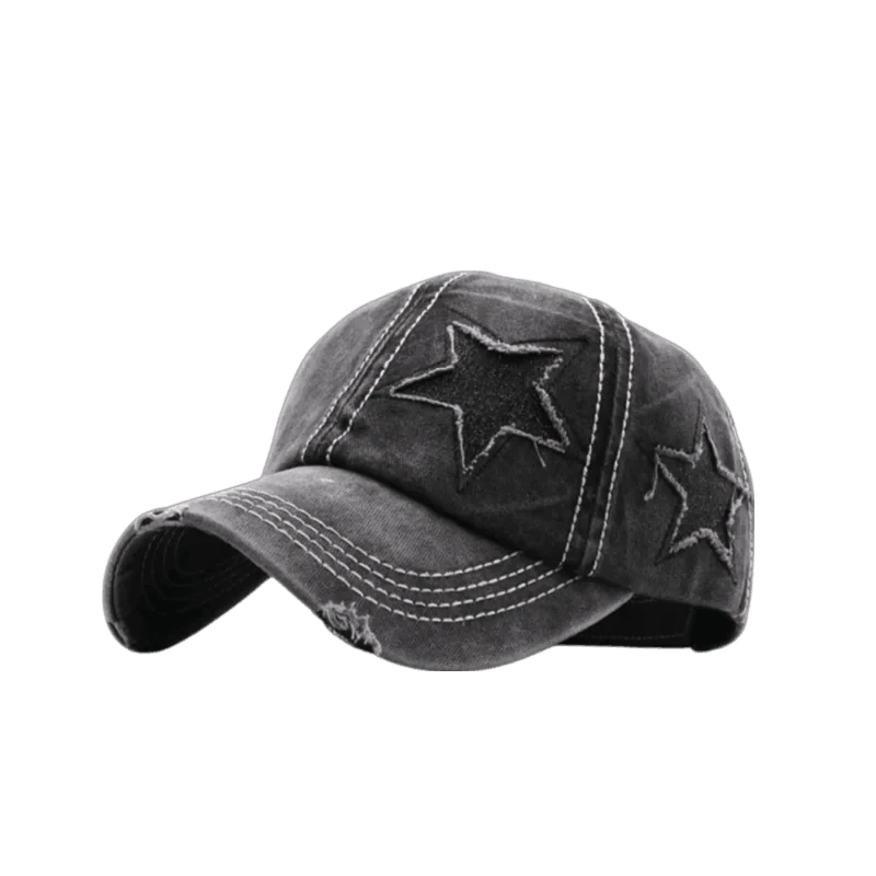 Star Denim Baseball Cap - MANDOTOS