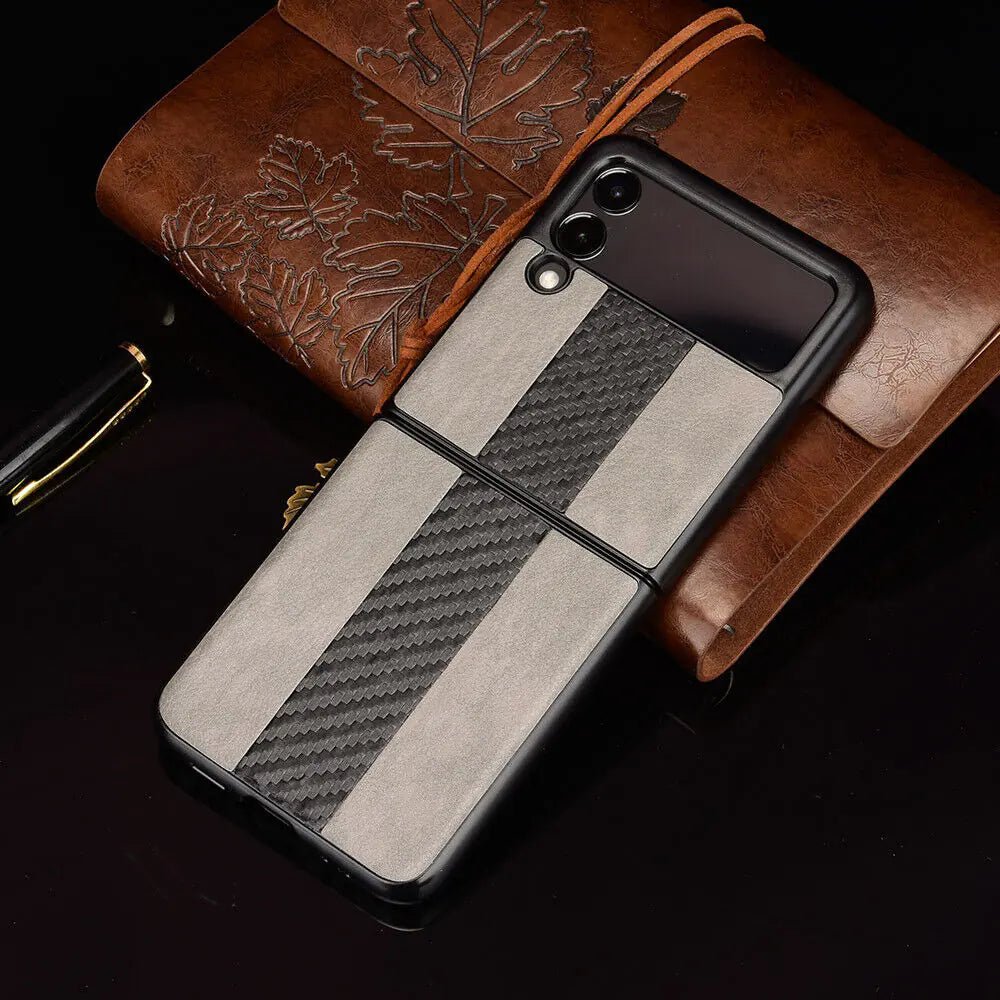 Samsung Z Flip 3 5G Leather Folding Case - MANDOTOS INTERNATIONAL