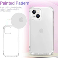 Shockproof Case For iPhone 15 14 13 12 11 Pro Max Ultra Thin Silicone Soft Clear Case For Apple 13 12 Mini 15 14 Plus Cover 11 - MANDOTOS