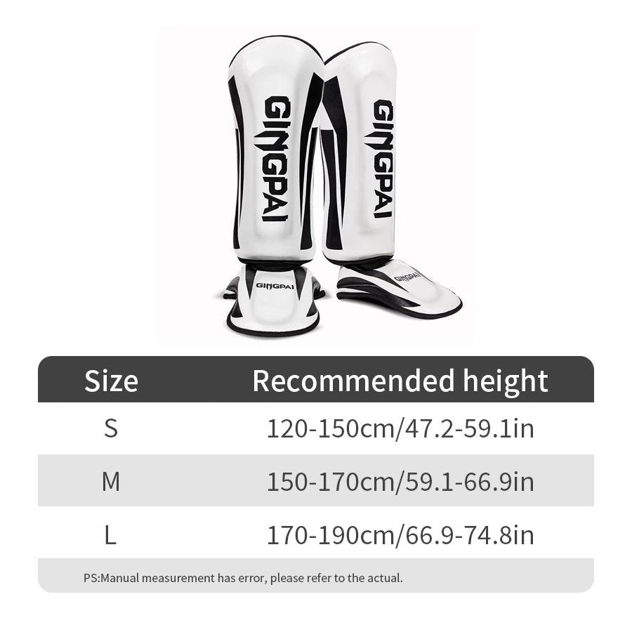 Kickboxing Boxing Shin Guard Pads Muay Thai Martial Arts Sanda Wushu Leg Protector Taekwondo Ankle Guards - MANDOTOS