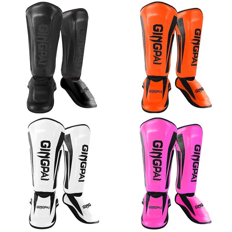 Kickboxing Boxing Shin Guard Pads Muay Thai Martial Arts Sanda Wushu Leg Protector Taekwondo Ankle Guards - MANDOTOS