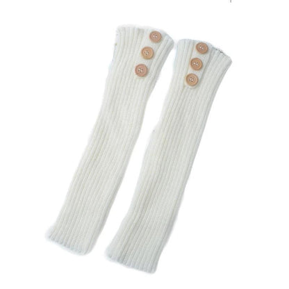 Knitted Warm Daytime Wool Leggings Knee High Socks - MANDOTOS