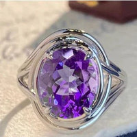 Chic Amethyst Copper Ring - MANDOTOS INTERNATIONAL