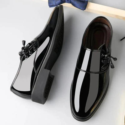 Lace-Up Leather Shoes Men Business Casual Shoes Men - MANDOTOS