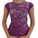 Ladies' Retro Print Crop Tee - MANDOTOS