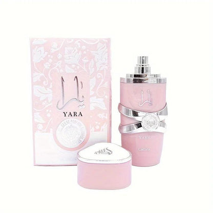 LATTAFA Eau de Toilette for Women, Yara Eau de Toilette, Long Lasting Imported Eau de Toilette 3.40 FL OZ/100 ml, Packaging 1 Pi - MANDOTOS