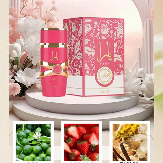 Lattafa Yara Candy EDP 100ML Original Eau De Parfum Lasting Fragrances Deodorant Pheromones Attract Men - MANDOTOS