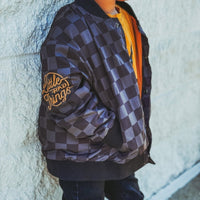 KIDS WATERPROOF LETTERMAN JACKET - CHECKERS - MANDOTOS INTERNATIONAL