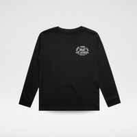THE APEX LONG SLEEVE TEE - SOLID BLACK - MANDOTOS INTERNATIONAL