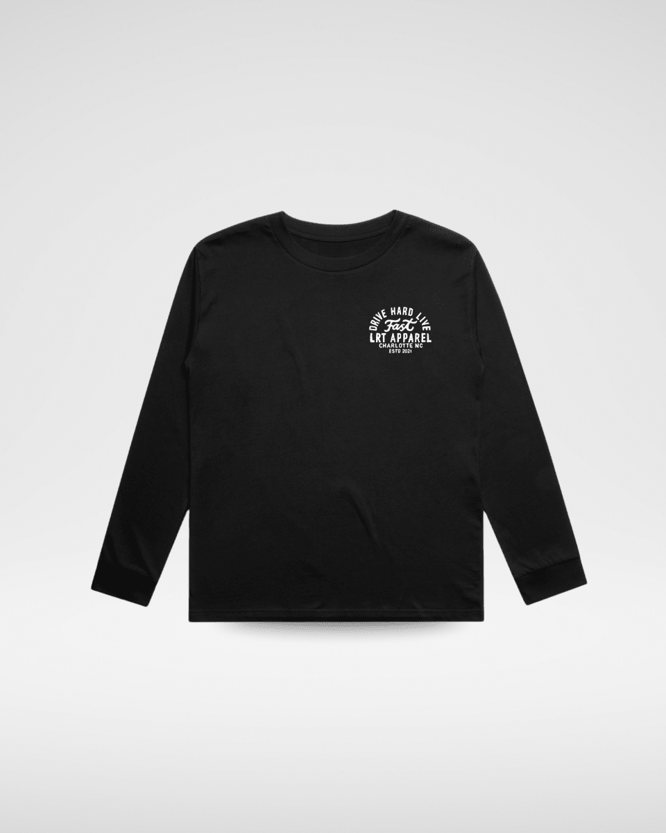 THE APEX LONG SLEEVE TEE - SOLID BLACK - MANDOTOS INTERNATIONAL