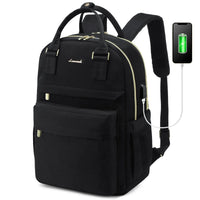 LOVEVOOK Fashion Stylish Girls Travel School Nylon BookBag With USB Waterproof Teacher Nurse Student Laptop Backpack for Women - MANDOTOS INTERNATIONAL