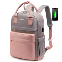 LOVEVOOK Fashion Stylish Girls Travel School Nylon BookBag With USB Waterproof Teacher Nurse Student Laptop Backpack for Women - MANDOTOS INTERNATIONAL