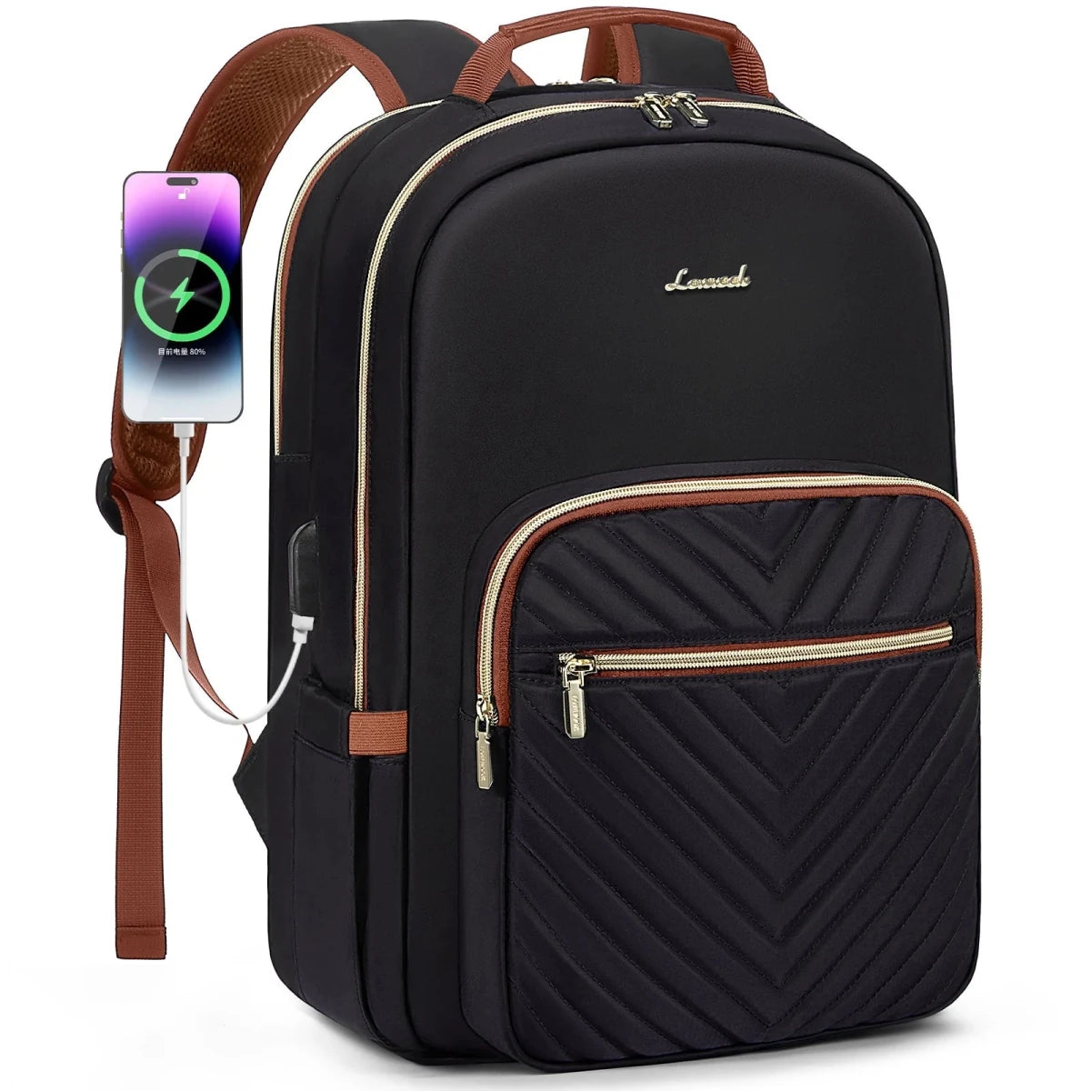 Stylish Waterproof Laptop Backpack for Women Girls - LOVEVOOK College School Bag - MANDOTOS INTERNATIONAL