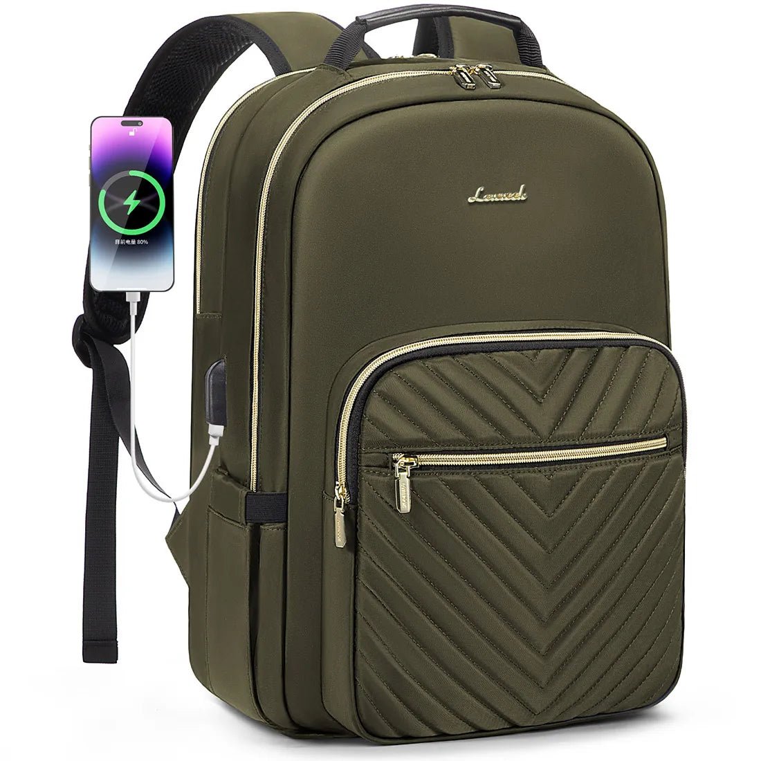 Stylish Waterproof Laptop Backpack for Women Girls - LOVEVOOK College School Bag - MANDOTOS INTERNATIONAL
