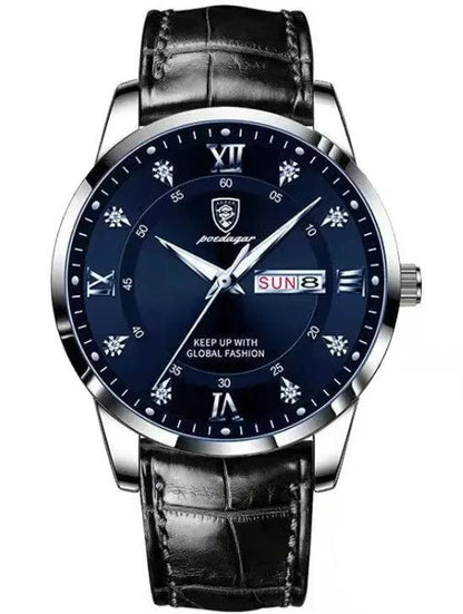 Luminous Men's Waterproof Dual Calendar Watch - MANDOTOS