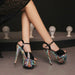 Lustrous Leather Stilettos - MANDOTOS